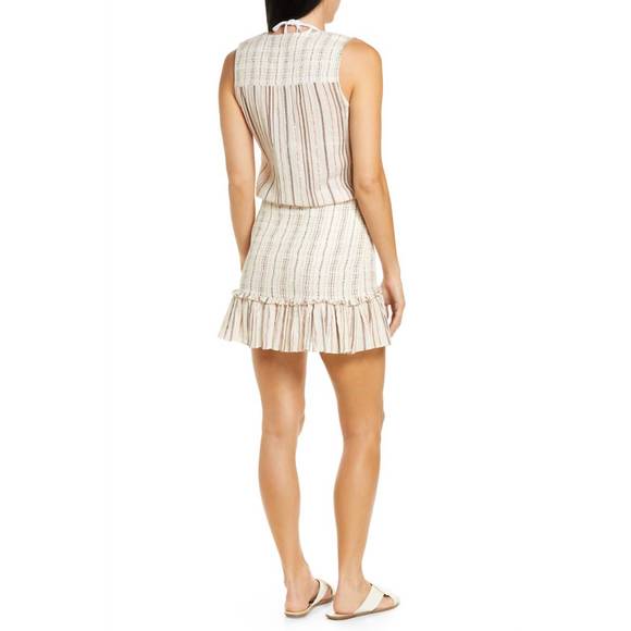 NEW VERONICA BEARD cox dress in natural multi - Picture 3 of 4